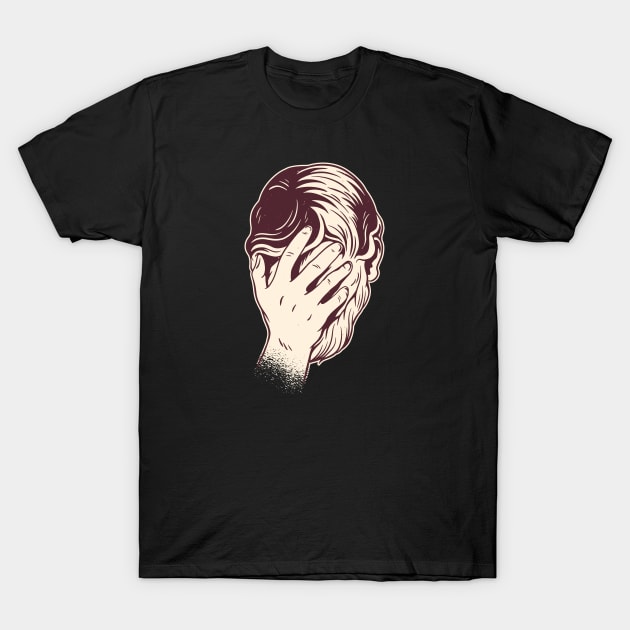 Palm Face Man T-Shirt by EarlAdrian